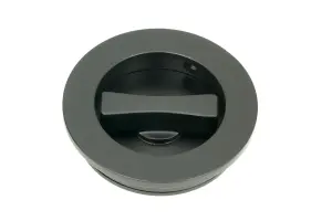 From The Anvil Matt Black 60mm Plain Round Pull - Privacy Set