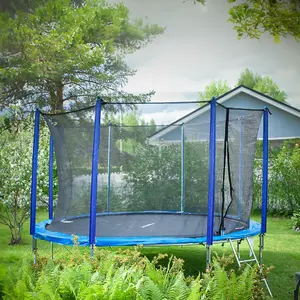 High-Quality 3.6m Trampoline with Safety Net, Ladder & Anchors - 150KG Max Load for Garden Fun