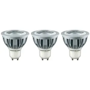 Crompton Lamps LED GU10 Bulb 5W Warm White (3 Pack)