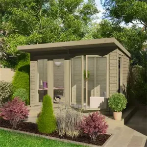 20ft x 8ft (6.09m x 2.43m) Wooden Garden Room 16mm Tongue and Groove (16mm Tongue and Groove Floor and Roof) (20 x 8) (20x8)