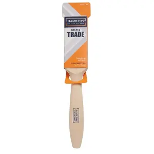 Hamilton For The Trade Flat Paint Brush Orange/White (1in)