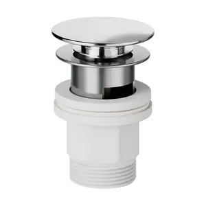 GoodHome Cavally Chrome effect Modern Basin Pillar Tap