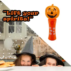 Halloween Flashing Wands Accessory Hallows Party, Trick or Treat 18.5cm Pumpkin