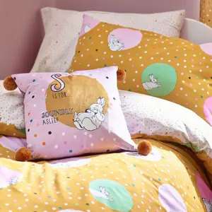 Peter Rabbit™ Dotty Double Duvet Cover Set, Polyester, Cotton, Ochre