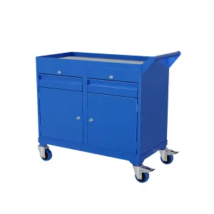 920mm x 460mm x 820mm mobile tool cabinet with 2 x cup./single drawer and castors