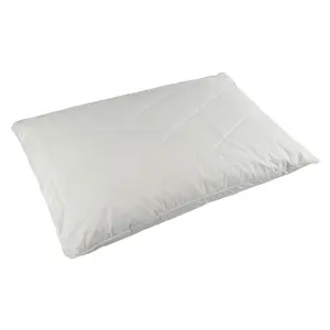 Homescapes Premium Wool Pillow with Quilted Case, 19 x 29"