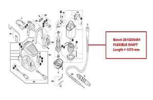 DREMEL Flexible Shaft (To Fit: DREMEL 9100 Fortiflex Tool) (2610Z00481)