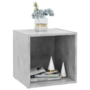 Berkfield TV Cabinets 4 pcs Concrete Grey 37x35x37 cm Engineered Wood