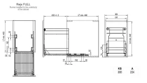 Pull out kitchen basket storage Variant Multi - soft close - 300mm, silver, sliding system REJS