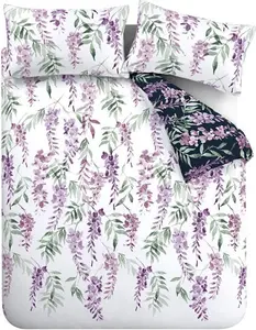 Wister Floral Reversible Duvet Cover Set With Pillowcases Catherine Lansfield Size: Kingsize - 2 Standard Pillowcases