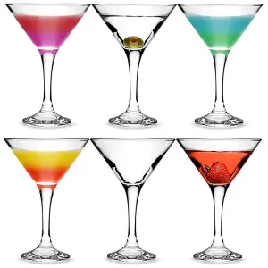 Queensway Home & Dining 175ml 6 Pcs Martini Glasses Cocktails Party Drinks Stemware