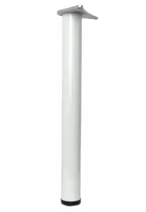 Adjustable Breakfast Bar Worktop Support Table Leg 1100mm - Colour White - Pack of 1