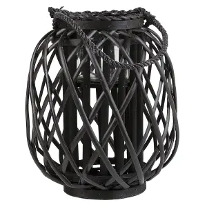 Beliani Boho Lantern MAURITIUS Wood Black