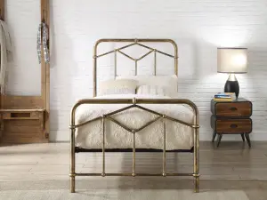 Axton Single 3ft Antique Bronze Metal Bed Frame