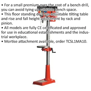 Versatile 12-Speed Floor Pillar Drill with 370W Motor and Safety Features