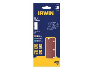 IRWIN 10-Piece Quick Fit Sanding Sheet Set for Efficient Dust Extraction and Performance