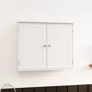 Bath Vida Priano White 2 Door Bathroom Wall Cabinet