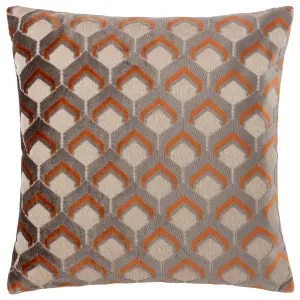 Paoletti Ledbury Velvet Jacquard Feather Rich Cushion