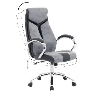 Beliani Industrial Office Chair Grey FORMULA