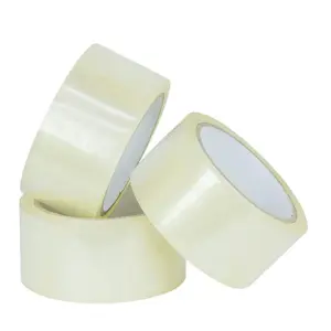 4 Rolls of Clear Low Noise Tape 50mm X 66m Strong Sticky Packaging Parcel Tapes