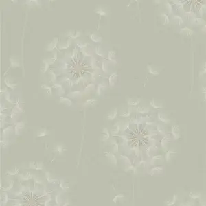 Holden Décor Green Floral Embossed Wallpaper