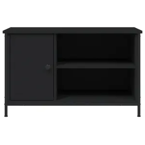 Berkfield TV Cabinet Black 80x40x50 cm Engineered Wood