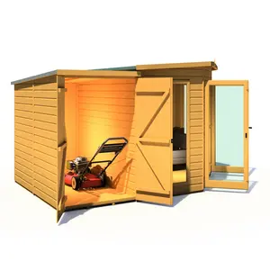 Shire Barclay Corner Summerhouse With Side Shed 8 Ft X 12 Ft