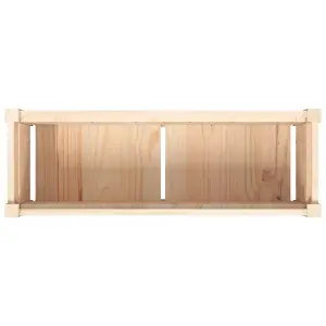 Berkfield Garden Planter 90x31x31 cm Solid Wood Pine