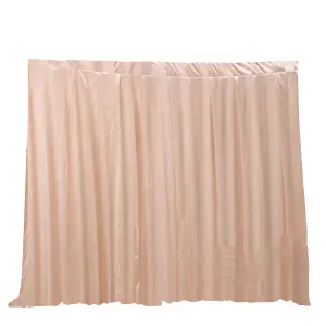 3x3 M Ice Silk Backdrop Curtain Photography Scenery for Christmas Events Decor, Rose Gold