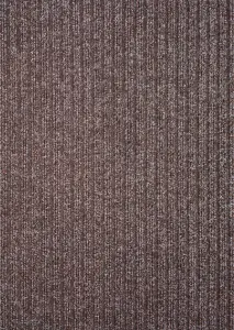 Non Slip Coir Style Heavy Duty Rubber Back Door Mats Brown 50x80 cm