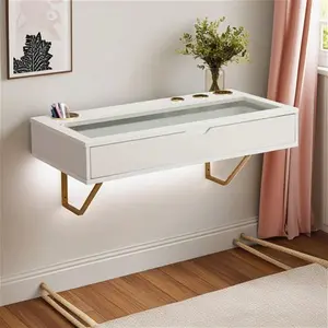 Renner 80cm W Rectangle Wall Mounted 2-In-1 Dressing Table & Writing Desk With Drawer Fairmont Park