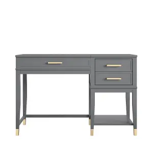 Westerleigh Lift Desk Graphite Gray