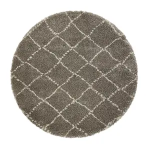 Royal Nomadic 5413 Grey/Cream Rug 160 x 160 Circle