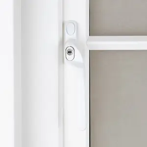 Timber Series Connoisseur MK2 Offset Locking Espag Window Handle - White (Right Hand)