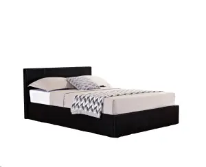 Birlea Berlin Double Ottoman Bed Black