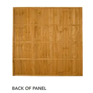 Closeboard 6ft Wooden Fence panel (W)1.83m (H)1.83m, Pack of 5