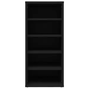 Shoe Cabinets 2 pcs Black 31.5x35x70 cm Engineered Wood