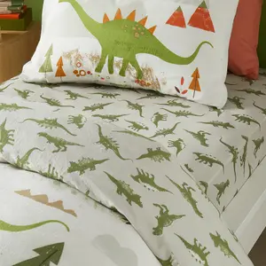 Dino Easy Care 25cm Fitted Bed Sheet