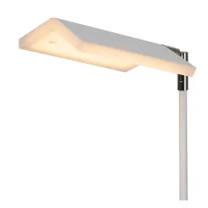 Lucide Aaron Classic Floor reading lamp - LED Dim. - 1x10W 2700K/4000K - White