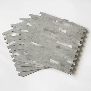 d-c-fix Metal and Stone Premium Self Adhesive Composite Wall Tile 29.2cm(W) 29.7cm(H) 0.3cm(D) pack 5 (0.43sqm)