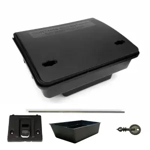 Rat & Mouse Bait Box Stations- Tamper Proof, Heavy Duty Outdoor Professional/Amature Usage (No Poison)