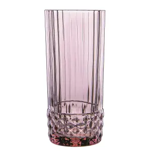 Bormioli Rocco - America '20s Highball Glasses - 490ml - Lilac Rose - Pack of 6