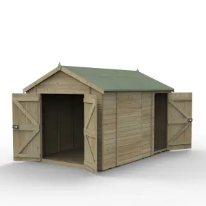 Timberdale 12x8 Apex Shed No Window - Combo