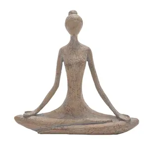 Juliana Yoga Abstract Brown Lotus Pose Yoga Figurine