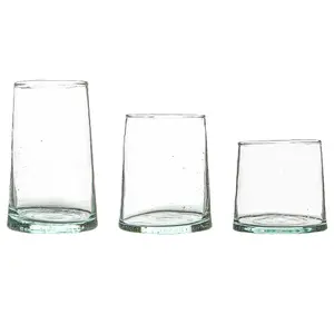 Nicola Spring - Merzouga Recycled Glassware Set - Clear - 18pc