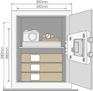 Yale Large Value Alarmed Safe  - YEC/390/DB1