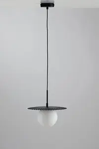 Luminosa Chaplin Globe Ceiling Pendant, Black, G9