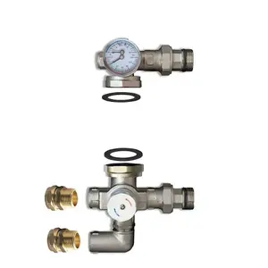 Warmer System Pre-Assembled Thermostatic Controller Blending Mixing Valve For Underfloor Heating Manifold With Adjustable Control