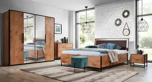 Loft Ottoman Bed with Slats - EU King in Oak Lancelot & Black - W170cm x D216cm x H100cm, Spacious and Modern