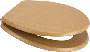 Universal Pine Toilet Seat with Fixings